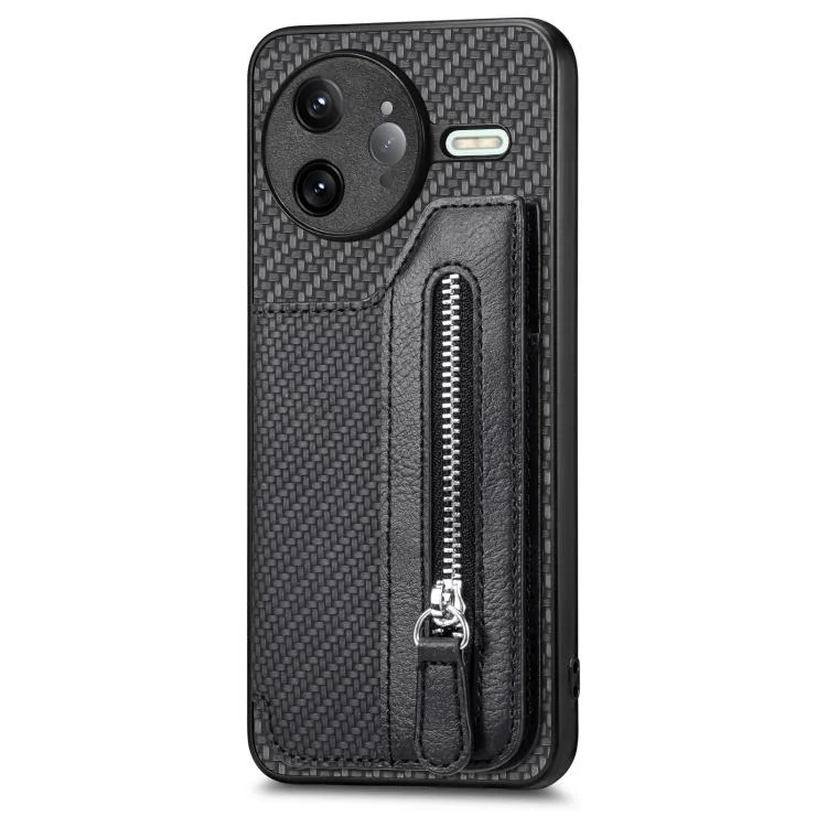 SYA002241907A_1.webp Carbon Fiber Horizontal Flip Zipper Wallet Phone Case, For Redmi K80 Pro / Poco F7 Ultra, For Redmi K80 / Poco F7 Pro, For Redmi Turbo 4, For Xiaomi Poco X7 Pro - Image 6