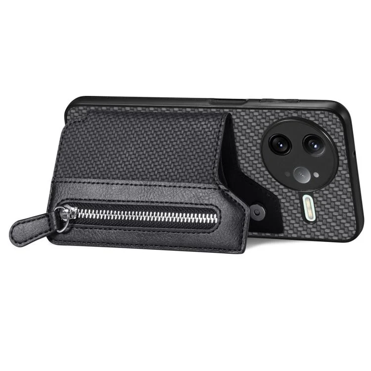 SYA002241907A_2.webp Carbon Fiber Horizontal Flip Zipper Wallet Phone Case, For Redmi K80 Pro / Poco F7 Ultra, For Redmi K80 / Poco F7 Pro, For Redmi Turbo 4, For Xiaomi Poco X7 Pro - Image 7