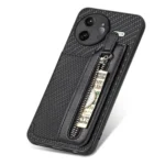 Carbon Fiber Horizontal Flip Zipper Wallet Phone Case, For Redmi K80 Pro / Poco F7 Ultra, For Redmi K80 / Poco F7 Pro, For Redmi Turbo 4, For Xiaomi Poco X7 Pro - Image 9