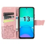 Butterfly Love Flower Embossed Leather Phone Case, For Xiaomi Redmi 13 4G, For Xiaomi Redmi Turbo 3 5G - Image 5