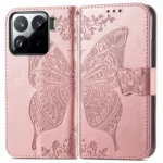 Butterfly Love Flower Embossed Leather Phone Case, For Xiaomi 15, For Xiaomi Redmi Note 14 5G - Image 4