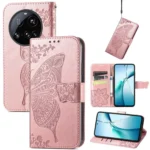 Butterfly Love Flower Embossed Leather Phone Case, For Xiaomi 15 Ultra, For Xiaomi 15 Pro