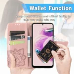 Butterfly Love Flower Embossed Leather Phone Case, For Xiaomi Redmi Note 12R, For Xiaomi 13T - Image 2