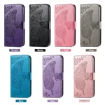 Butterfly Love Flower Embossed Leather Phone Case, For Xiaomi Redmi Note 12R, For Xiaomi 13T - Image 3