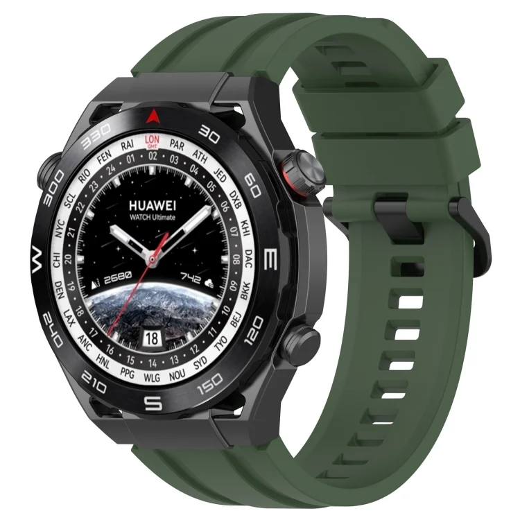 Long & Short Sports Solid Color Silicone Watch Band Set