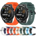 Long & Short Sports Solid Color Silicone Watch Band Set - Image 4