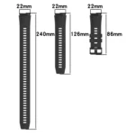 Long & Short Sports Solid Color Silicone Watch Band Set - Image 5