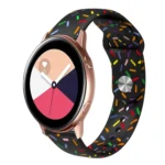 Sports Rainbow Dots Silicone Buckle Watch Band