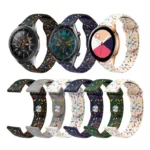 Sports Rainbow Dots Silicone Buckle Watch Band - Image 2