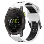 Two Color Reverse Buckle 26mm Silicone Watch Band
