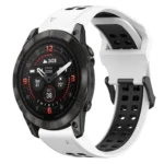 Two Color Reverse Buckle 20mm Silicone Watch Band