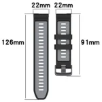 Sports Two-Color Silicone Watch Band - Image 5