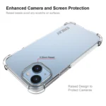 ENKAY Transparent TPU Shockproof Phone Case with Glass Film, For iPhone 14 Plus, For iPhone 15 Pro Max, For iPhone 14, For iPhone 15 Pro, For iPhone 14 Pro, For iPhone 15 Plus, For iPhone 14 Pro Ma... - Image 3