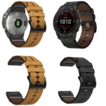 Leather Textured 22mm Watch Band - Image 2