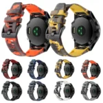 Camouflage 26mm Silicone Watch Band - Image 2