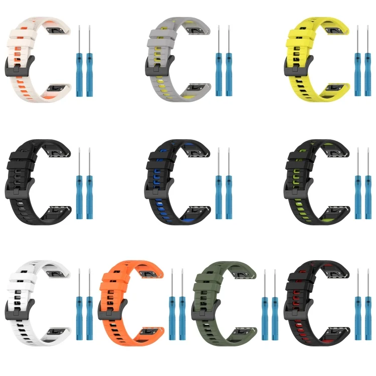 SYA0022895_B2.webp Sports Two-Color 26mm Silicone Watch Band - Image 3