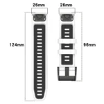 Sports Two-Color 26mm Silicone Watch Band - Image 5