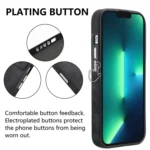 Skin-Feel Electroplating TPU Shockproof Phone Case, For iPhone 13 Pro Max, For iPhone 13 Pro, For iPhone 13, For iPhone 12 - Image 6