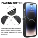 Skin-Feel Electroplating TPU Shockproof Phone Case, For iPhone 14 Plus, For iPhone 14, For iPhone 14 Pro, For iPhone 14 Pro Max - Image 6