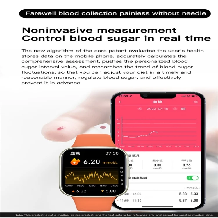 SYA0022972_B3.webp Y83 1.83 inch Color Screen Smart Watch,Support Heart Rate / Blood Pressure / Blood Oxygen / Blood Glucose Monitoring - Image 4