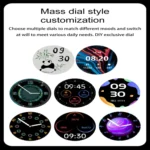 ET340 1.46 inch Color Screen Smart Leather Strap Watch,Support Blood Oxygen / Blood Glucose / Uric Acid Measurement / Blood Lipid Monitoring - Image 6