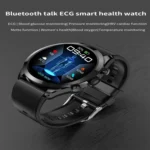 ET440 1.39 inch Color Screen Smart Silicone Strap Watch,Support Heart Rate / Blood Pressure / Blood Oxygen / Blood Glucose Monitoring - Image 2
