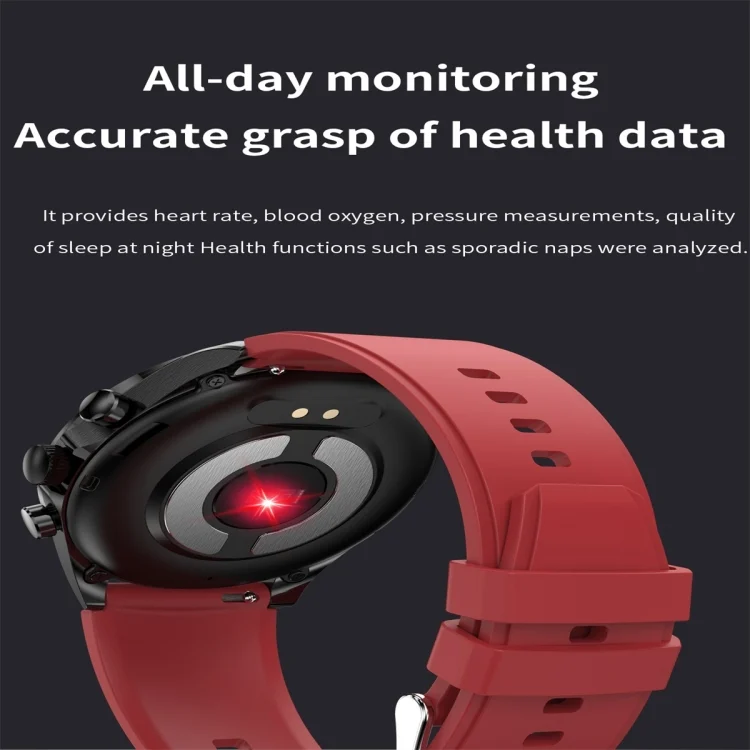 SYA0022977_B3.webp ET440 1.39 inch Color Screen Smart Silicone Strap Watch,Support Heart Rate / Blood Pressure / Blood Oxygen / Blood Glucose Monitoring - Image 4