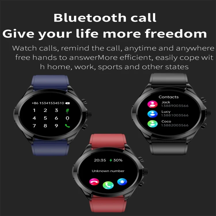 SYA0022977_B4.webp ET440 1.39 inch Color Screen Smart Silicone Strap Watch,Support Heart Rate / Blood Pressure / Blood Oxygen / Blood Glucose Monitoring - Image 5