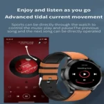 ET440 1.39 inch Color Screen Smart Leather Strap Watch,Support Heart Rate / Blood Pressure / Blood Oxygen / Blood Glucose Monitoring - Image 6