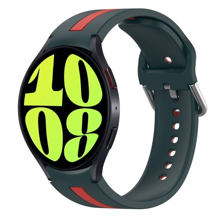 Two-Color Silicone Watch Band