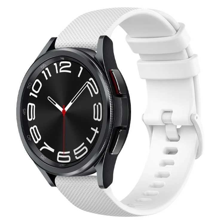 20mm Checkered Silicone Watch Band