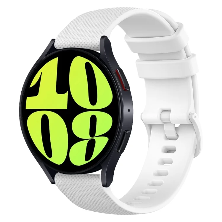 20mm Checkered Silicone Watch Band
