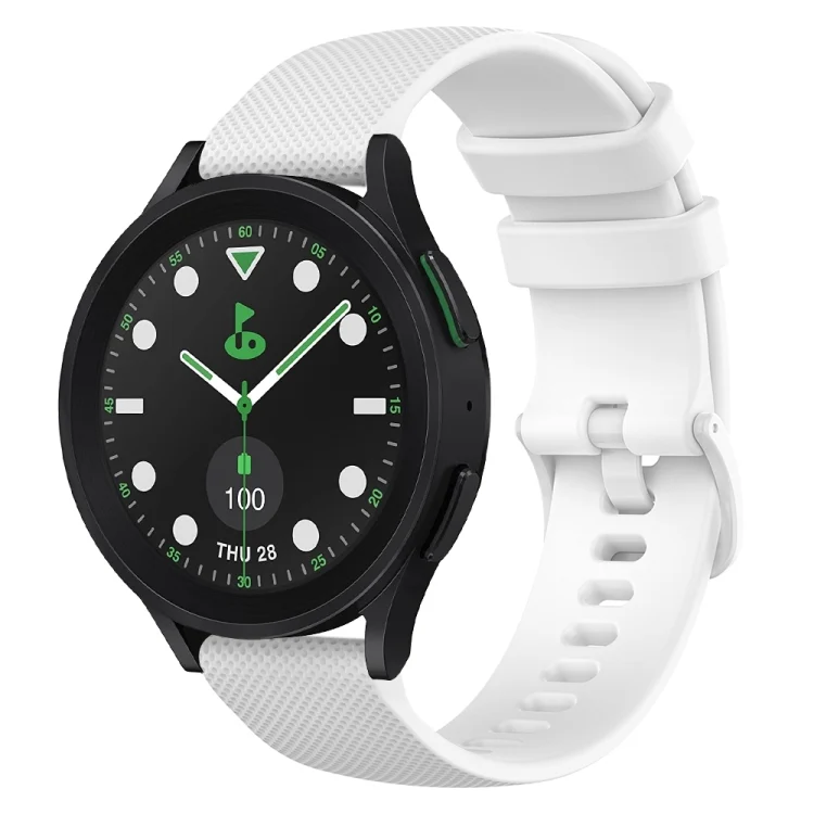 20mm Checkered Silicone Watch Band