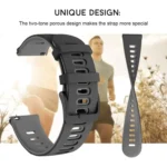 20mm Two-color Silicone Watch Band - Image 5
