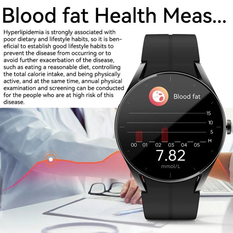 SYA0023077_B3.webp KS05 1.32 inch IP67 Waterproof Color Screen Smart Watch,Support Blood Oxygen / Blood Glucose / Blood Lipid Monitoring - Image 4