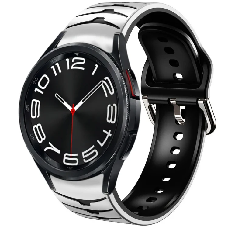 Curved Texture Silicone Watch Band