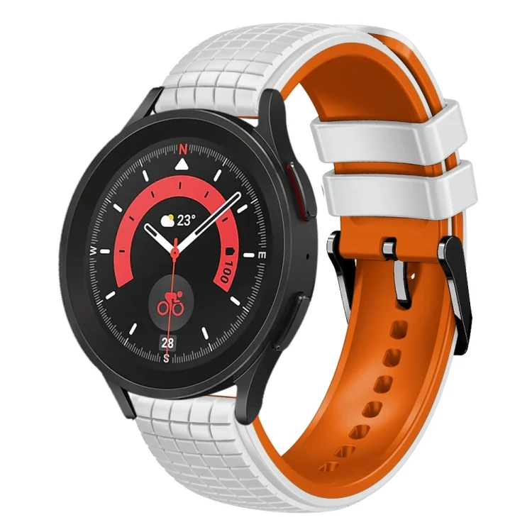 20mm Mesh Two Color Silicone Watch Band