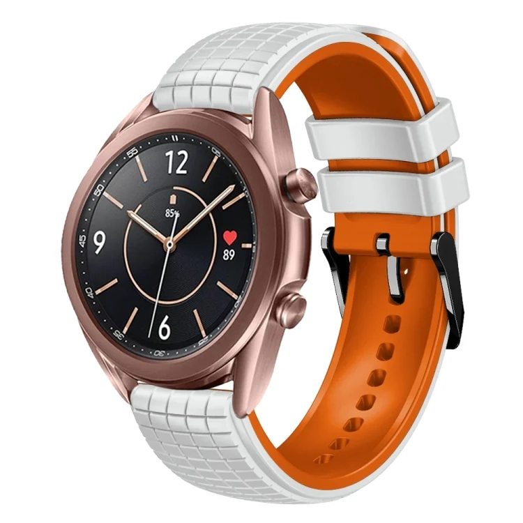 20mm Mesh Two Color Silicone Watch Band