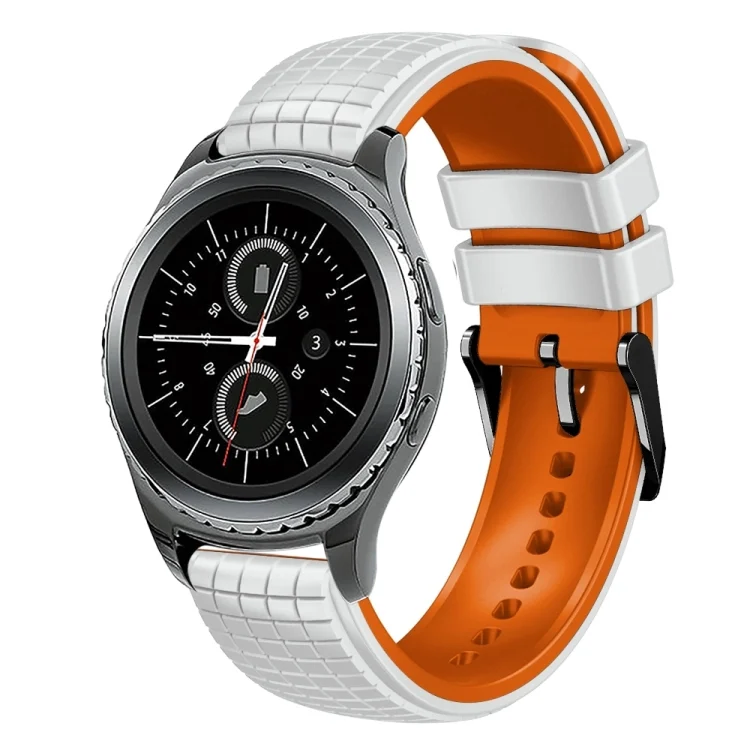 20mm Mesh Two Color Silicone Watch Band