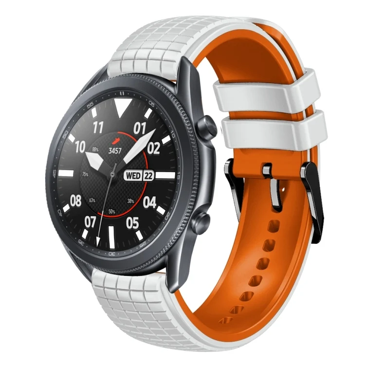 22mm Mesh Two Color Silicone Watch Band