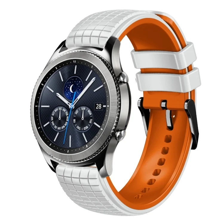 22mm Mesh Two Color Silicone Watch Band