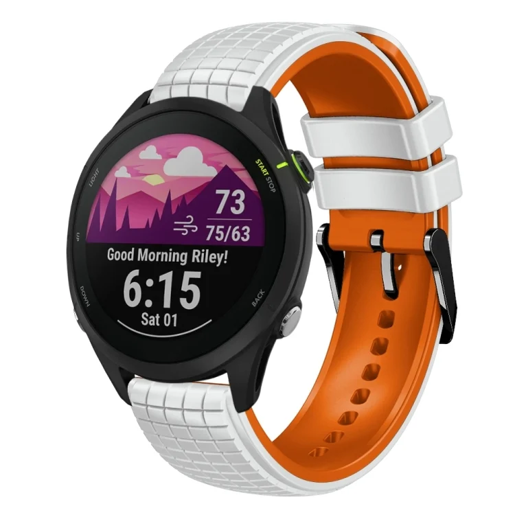 22mm Mesh Two Color Silicone Watch Band