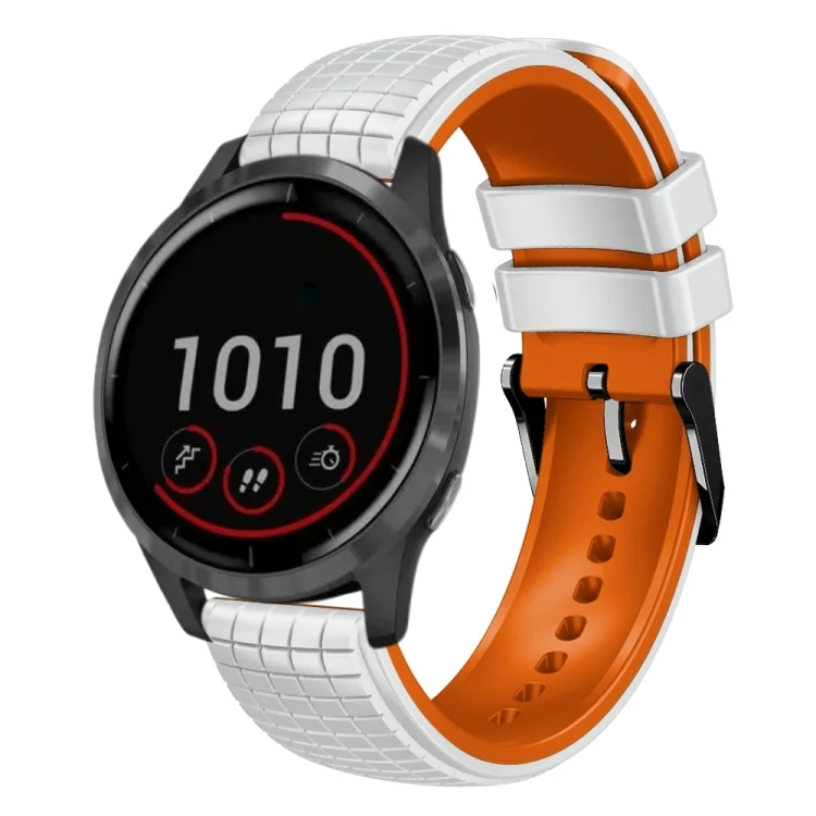 22mm Mesh Two Color Silicone Watch Band
