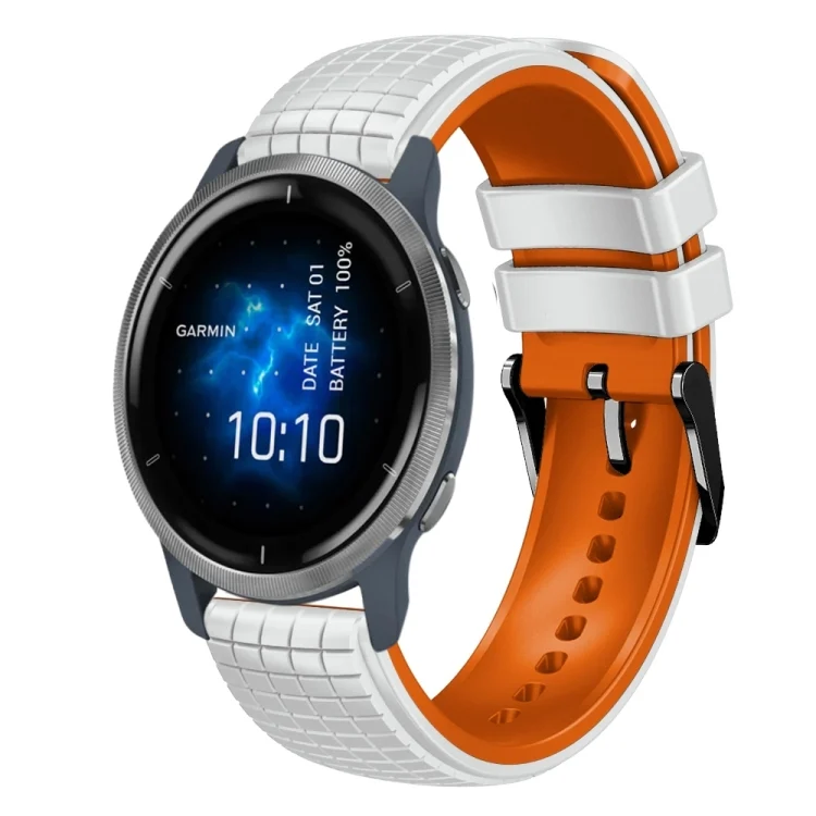 22mm Mesh Two Color Silicone Watch Band