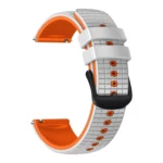 22mm Mesh Two Color Silicone Watch Band - Image 4