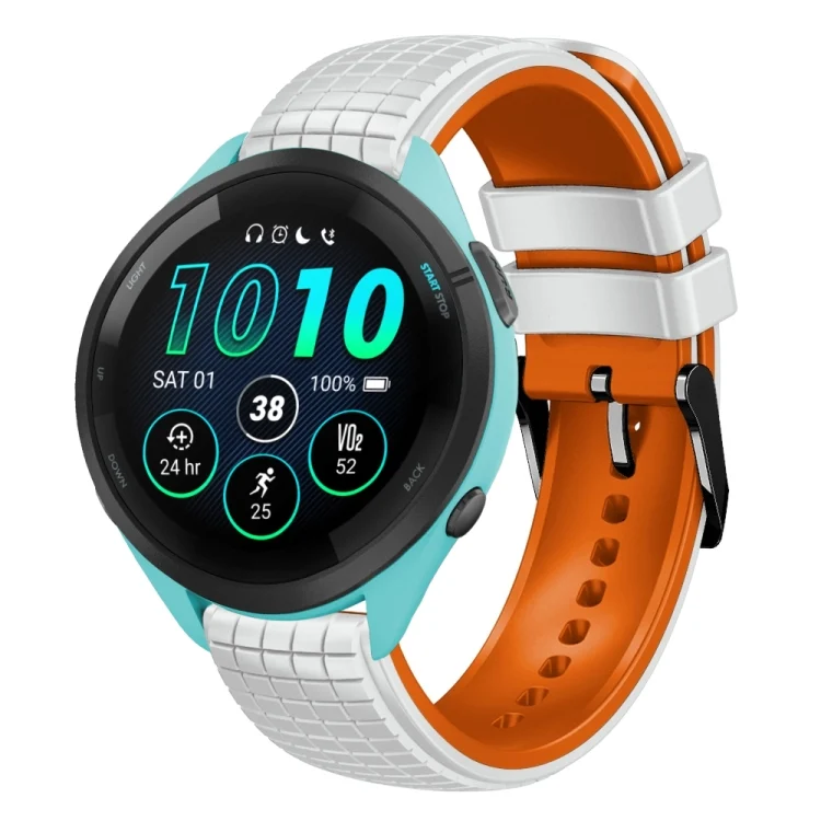 22mm Mesh Two Color Silicone Watch Band
