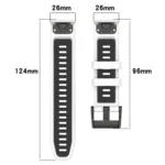 Sports Two-Color Quick Release Silicone Watch Band - Image 4