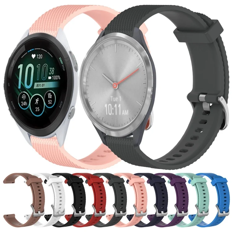 SYA0023251_B1.webp 18mm Diamond Textured Silicone Watch Band - Image 2