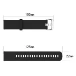 22mm Diamond Textured Silicone Watch Band - Image 4