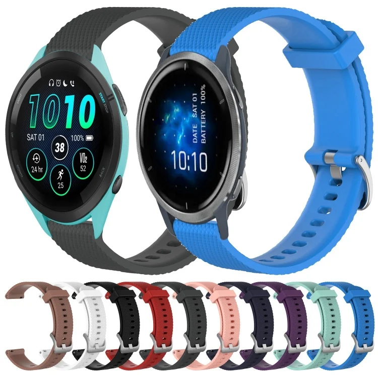 SYA0023272_B1.webp 22mm Diamond Textured Silicone Watch Band - Image 2